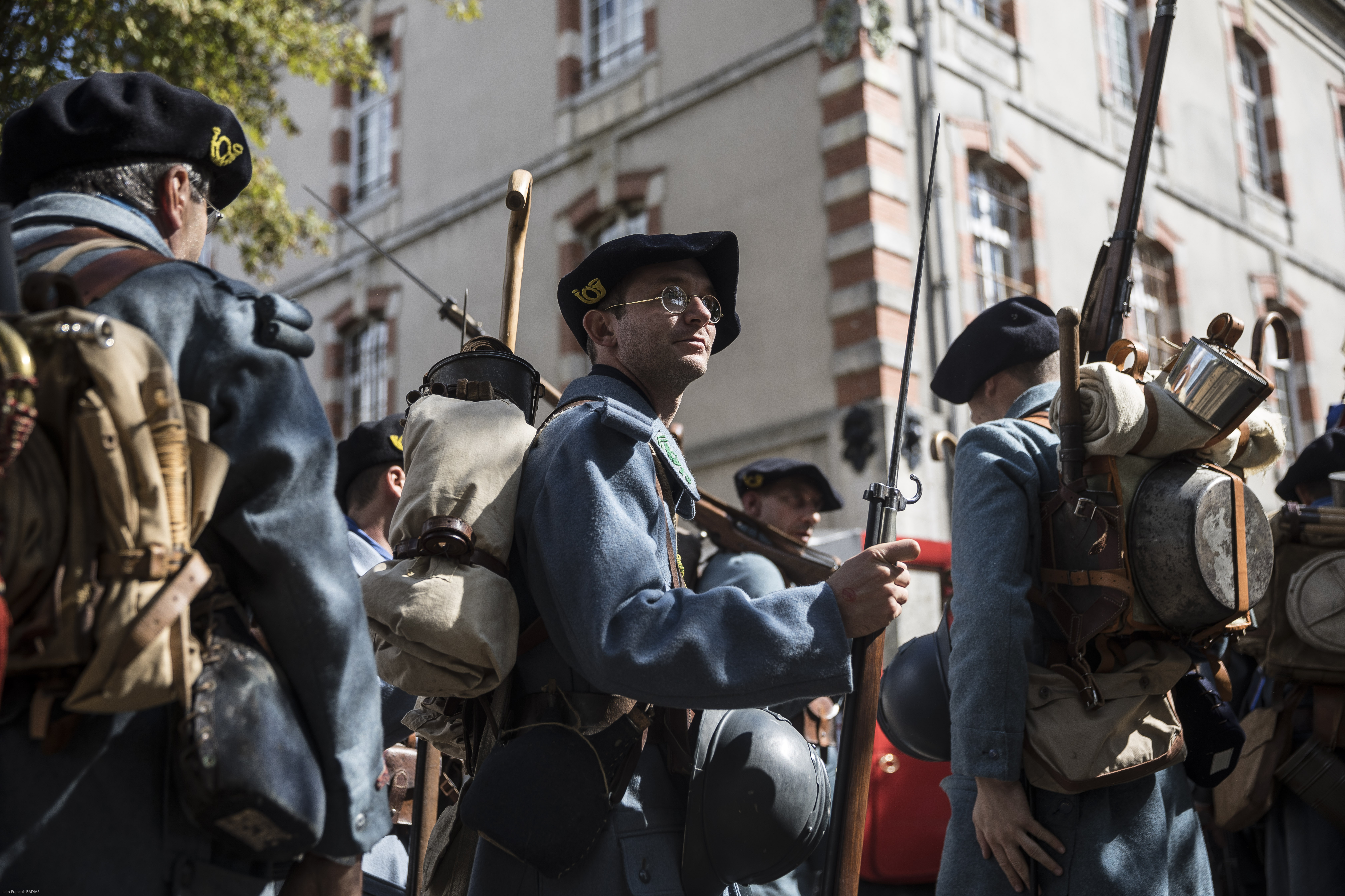 Volunteers re-enact World War I encampment in Verdun, France