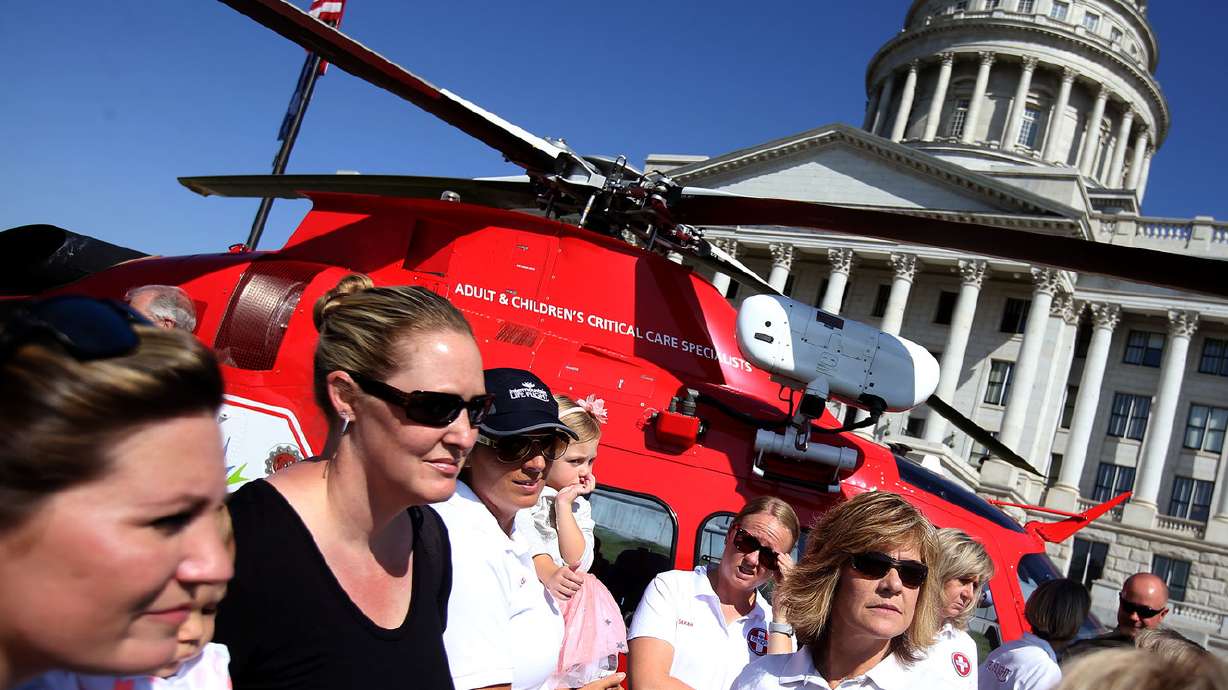 '40 years of saving lives': Utah governor, rescued runner mark Life Flight anniversary