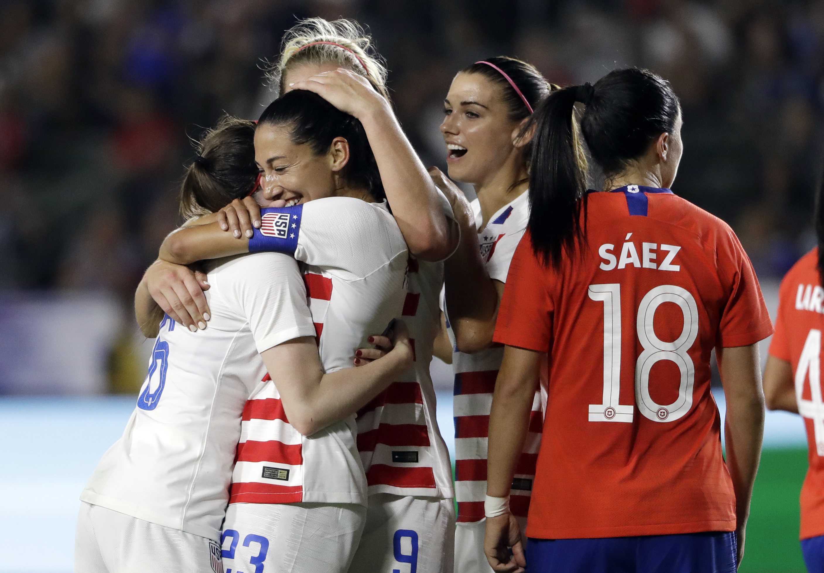 Utah Royals' Christen Press scores as US women beat Chile in World Cup qualifying tuneup