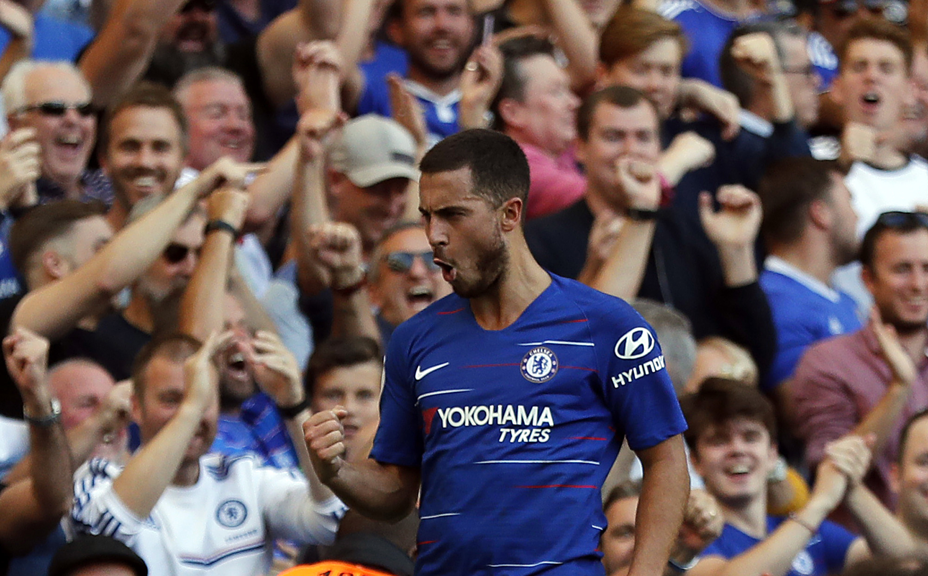 Chelsea beats Bournemouth 2-0 after late Pedro, Hazard goals