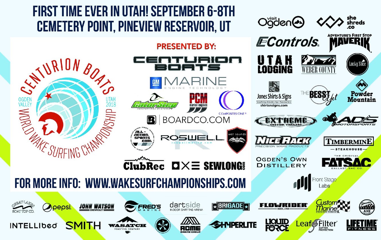 Promotional poster for the World Wakesurfing Championships to be held for the first time in Utah. (Photo: Courtesy of Tony Duffy)