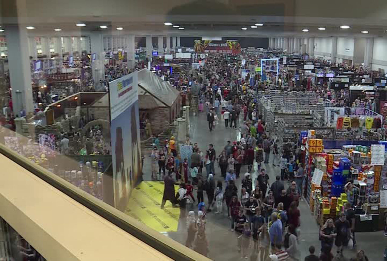 FanX attendees fill the Salt Palace for the first day Thursday, Sept. 6, 2018. Photo: KSL TV