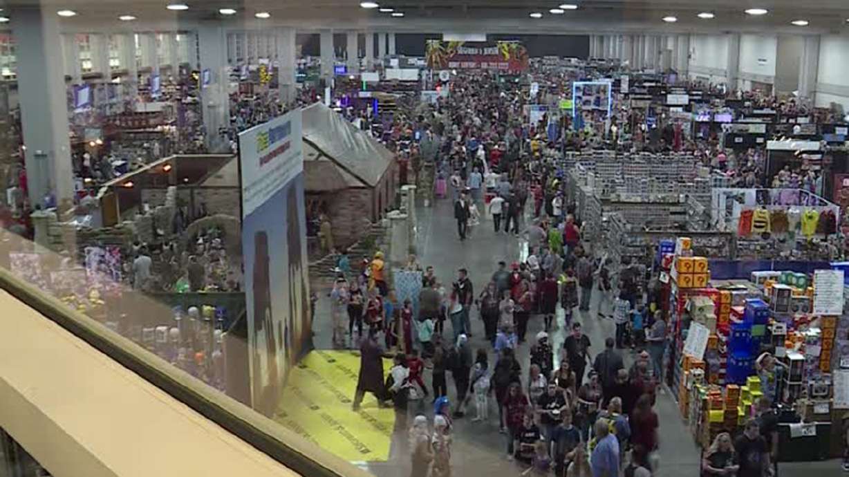 FanX attendees fill the Salt Palace for the first day Thursday, Sept. 6, 2018. Photo: KSL TV