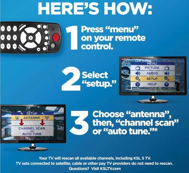 Use an antenna? You'll need to rescan to keep getting KSL TV, other channels
