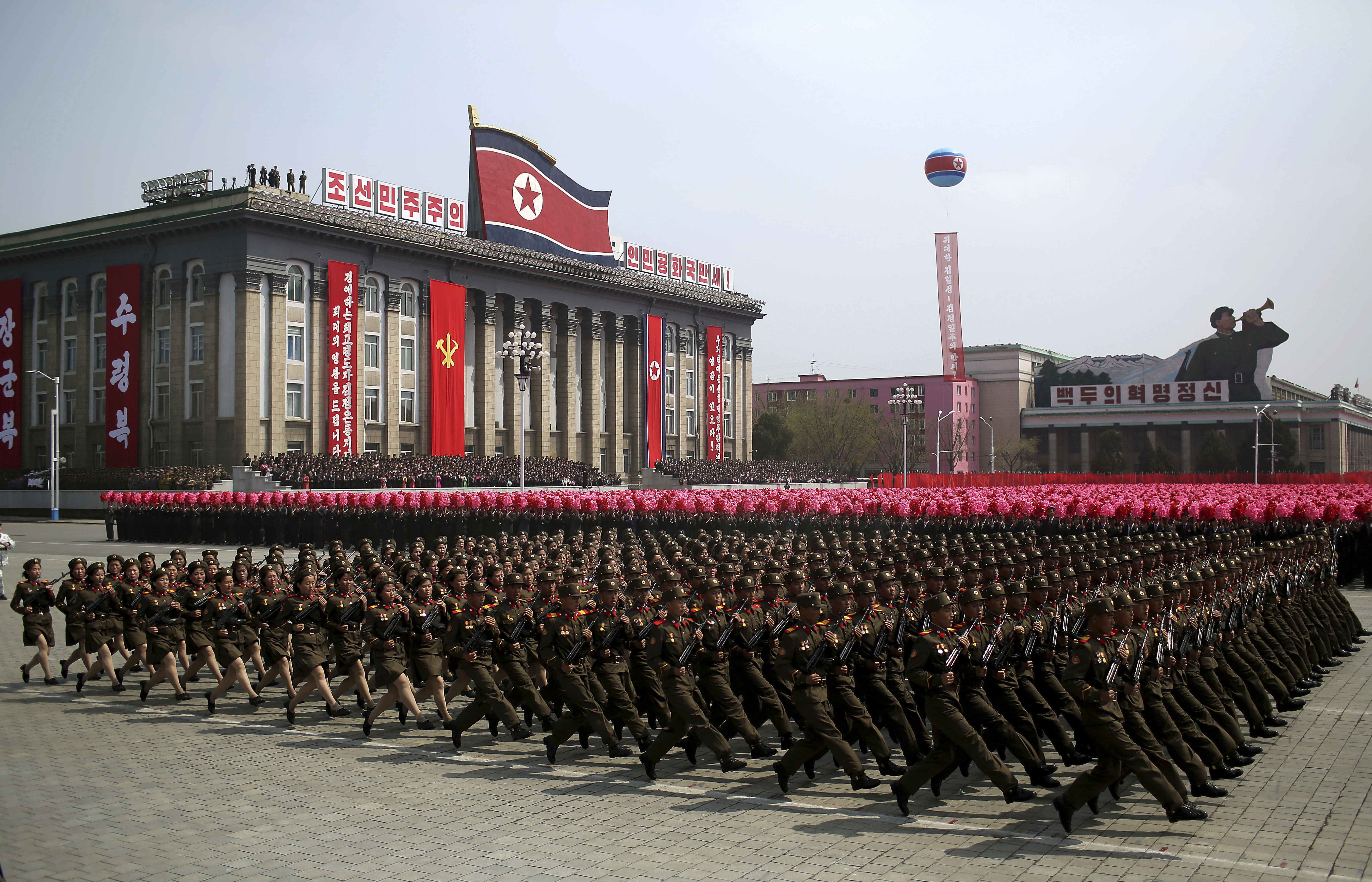 N. Korean military parades: Propaganda, intimidation, unity