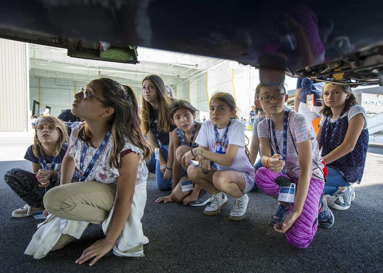 'Fly like a girl': Over 100 girls learn about STEM, airline careers