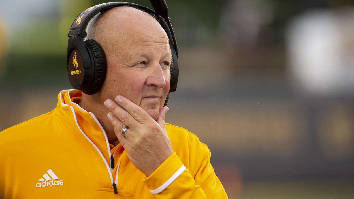 Wyoming head coach Craig Bohl during a game, Sept. 8, 2018 in Laramie, Wyoming. The head coach of the Cowboys since 2014 will lead his team into LaVell Edwards Stadium in Provo to face No. 19 BYU on Saturday.