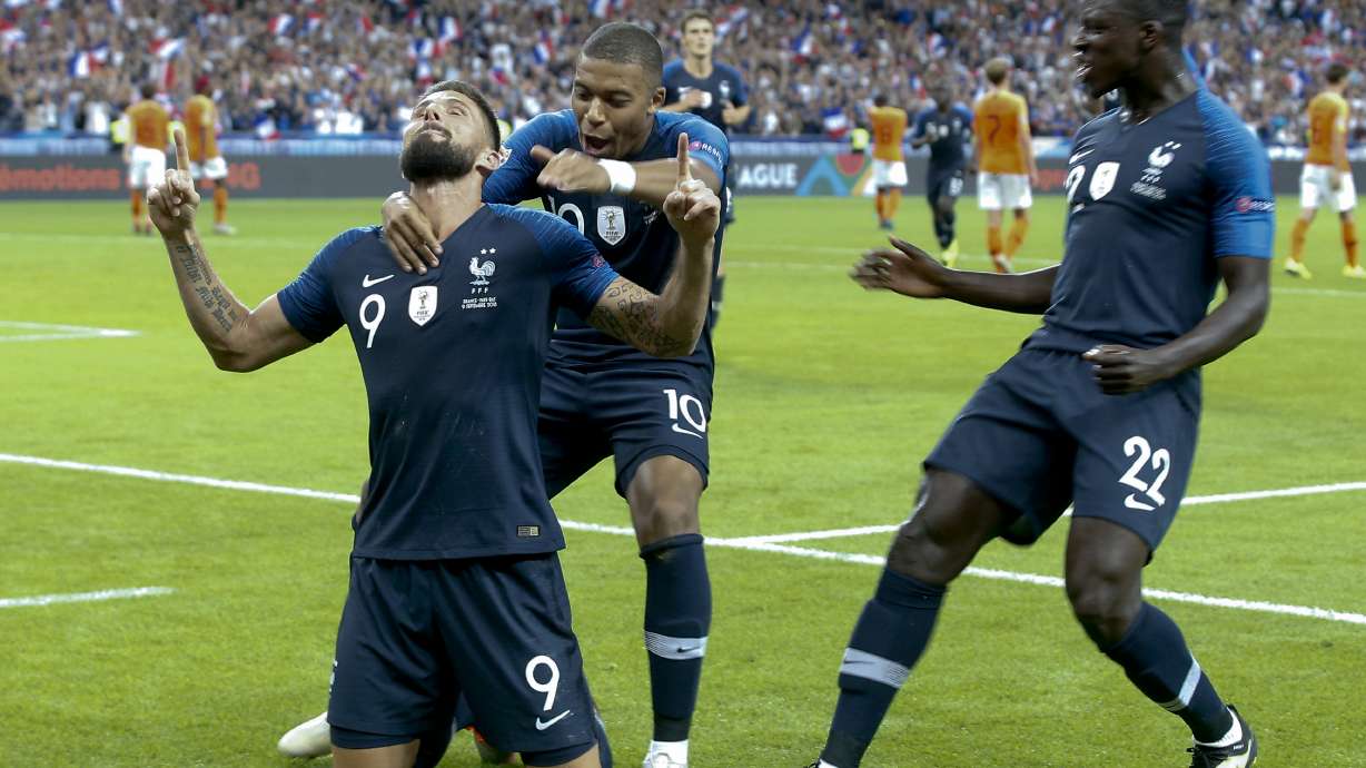 Giroud's stunning strike gives France 1st Nations League win