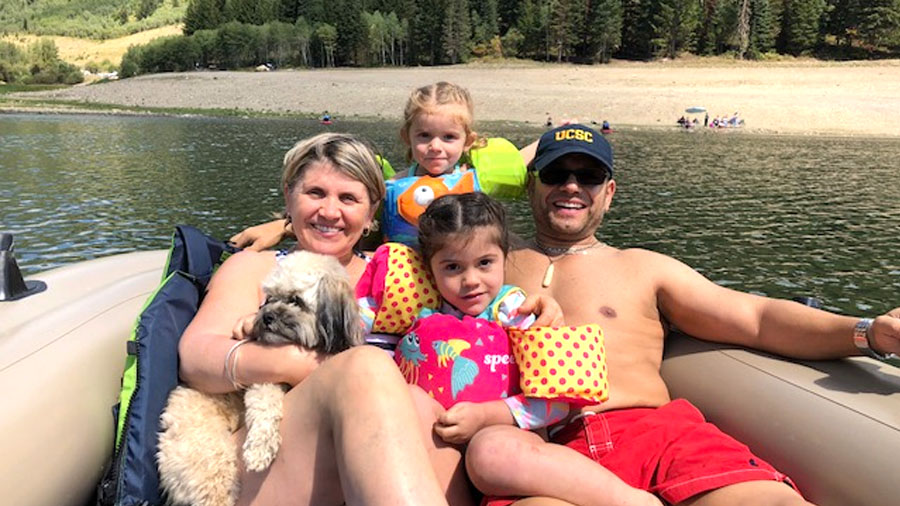 John Alecu, of Sacramento, and his family enjoy a day at Silver Lake in American Fork Canyon. He later lost his wallet, which was full of money and credit cards. Photo: KSL TV
