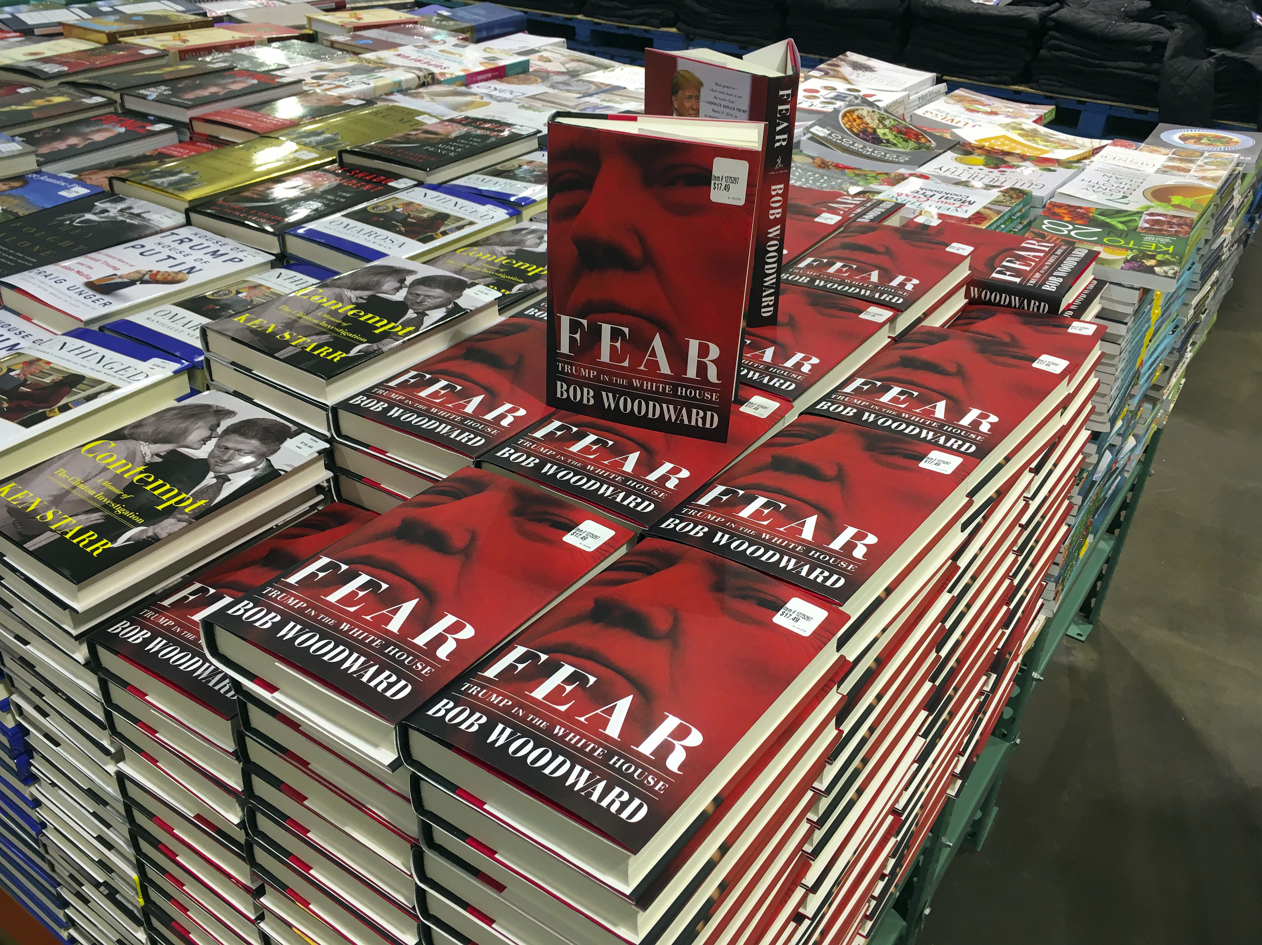 Booming sales for Woodward's 'Fear,' Trump presidency book