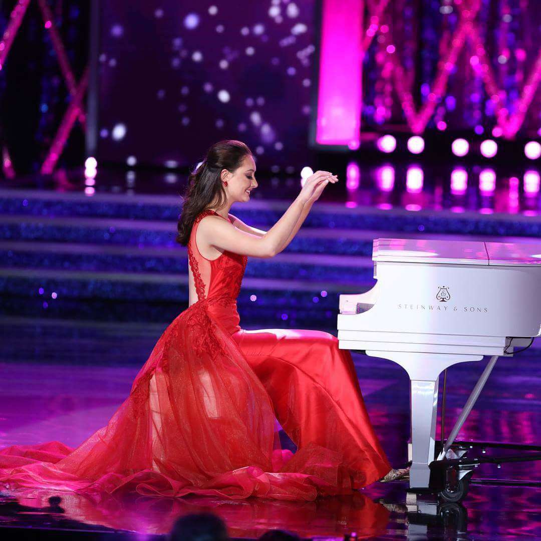 Nina Forest shares her talent on national TV during Miss America competition. Photo: NJ.com via Idaho State Journal