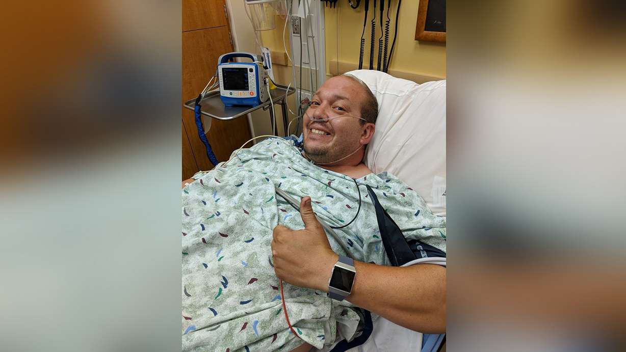 Mike Glenn had 100% blockage in one of his arteries. His doctor said he had a 50-50 chance of making it. Photo: The Glenn family