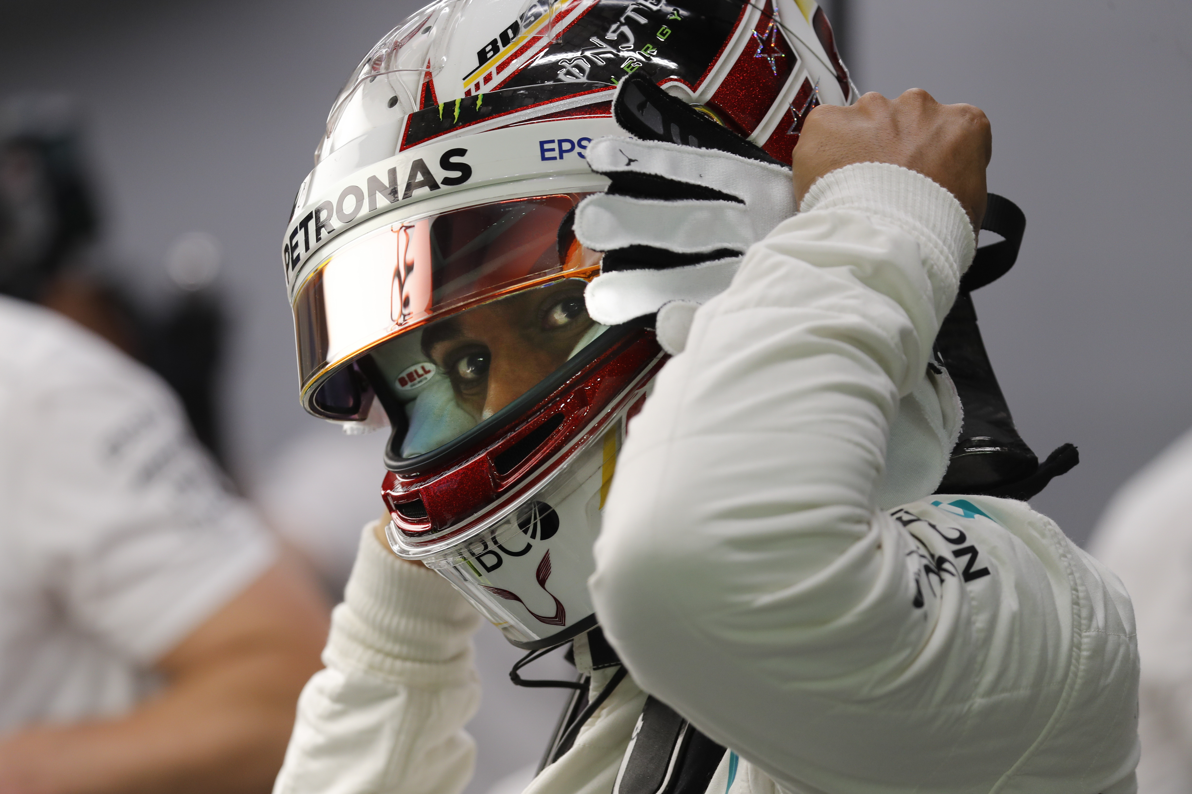 Hamilton surprises himself in taking Singapore GP pole
