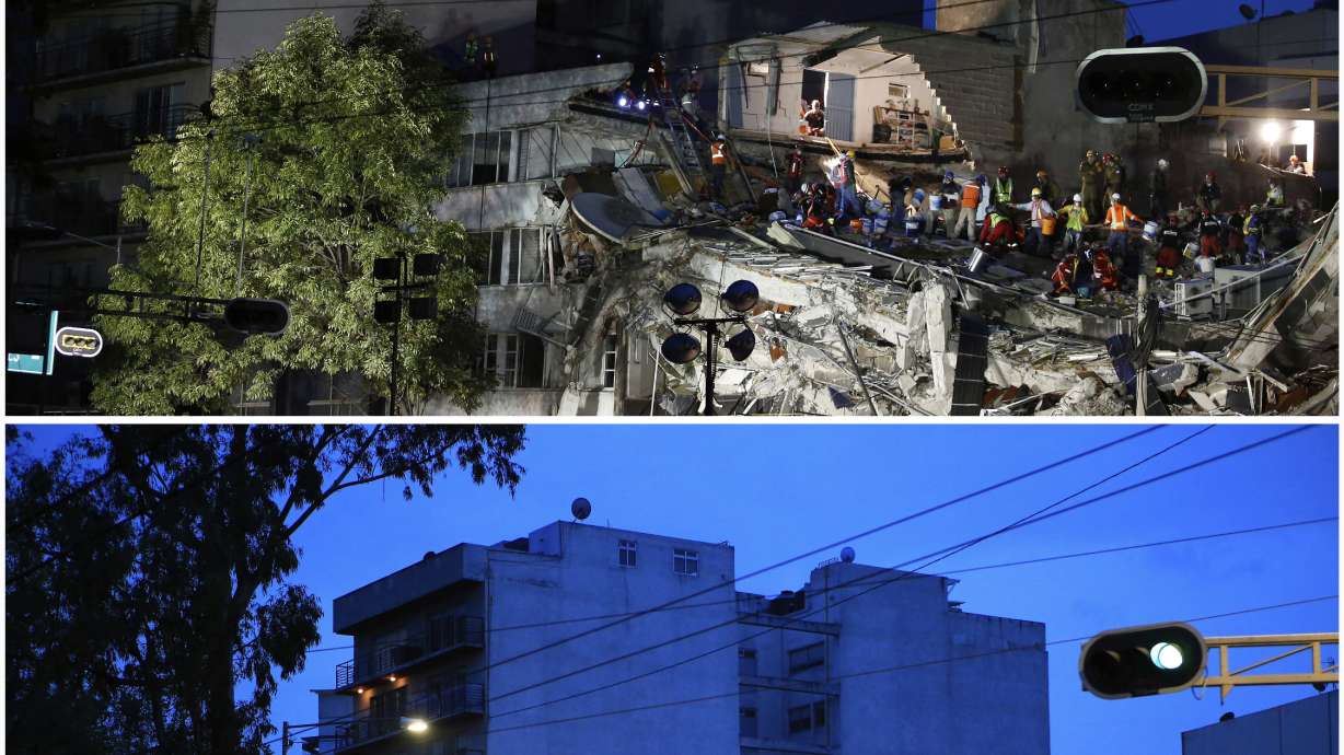 AP Photos: A look at Mexico City buildings devastated quake