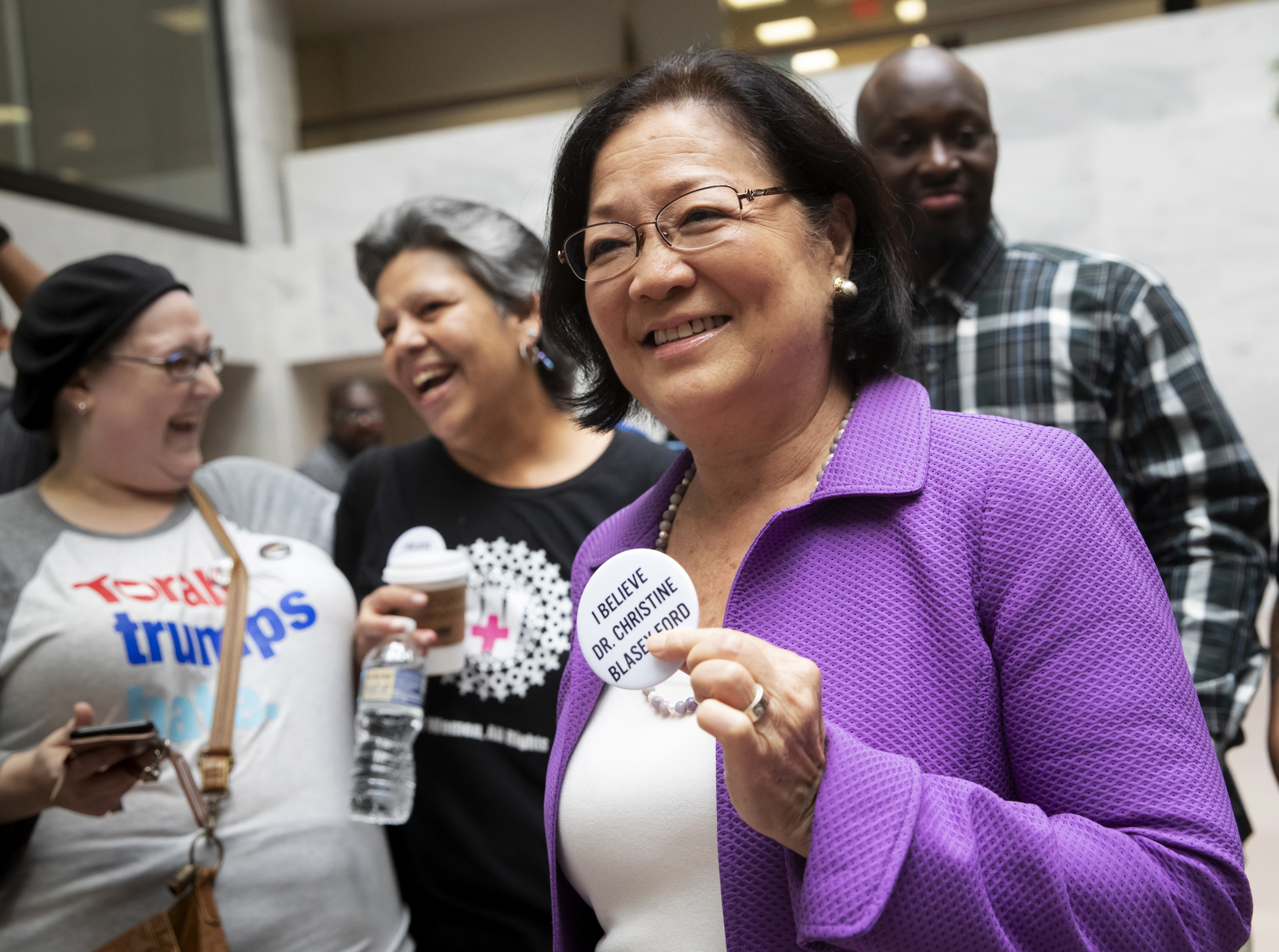 Sen. Hirono in spotlight after call for men to 'step up'