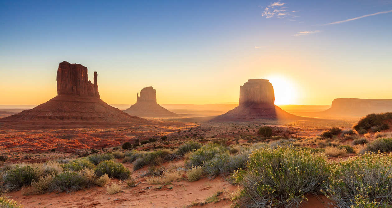 Monument Valley at sunrise