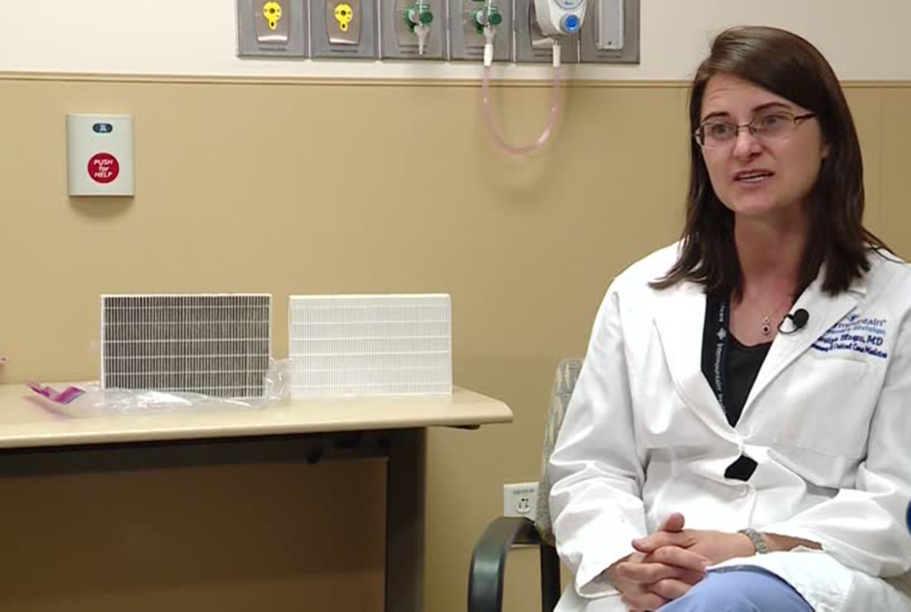 Dr. Denitza Blagev, a pulmonologist at Intermountain Medical Center, and principal investigator on the study. Photo: KSL TV