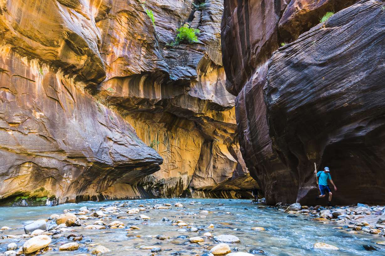 The Zion Narrows is shown in Zion National Park, Springdale, Utah. Koru ranked this national park the ninth best for hiking on Wednesday.