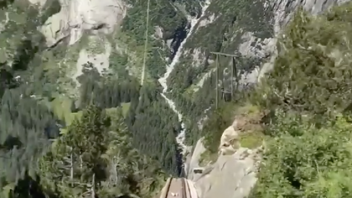 Have You Seen This? Riding a roller coaster down a mountain
