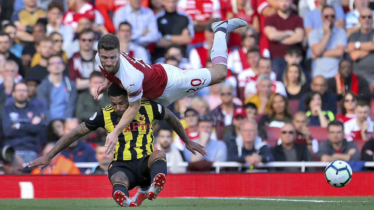 Arsenal wins 5th straight EPL game, beats Watford 2-0