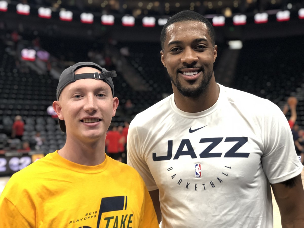 Utah Jazz’s Derrick Favors surprises former North Summit basketball star battling leukemia