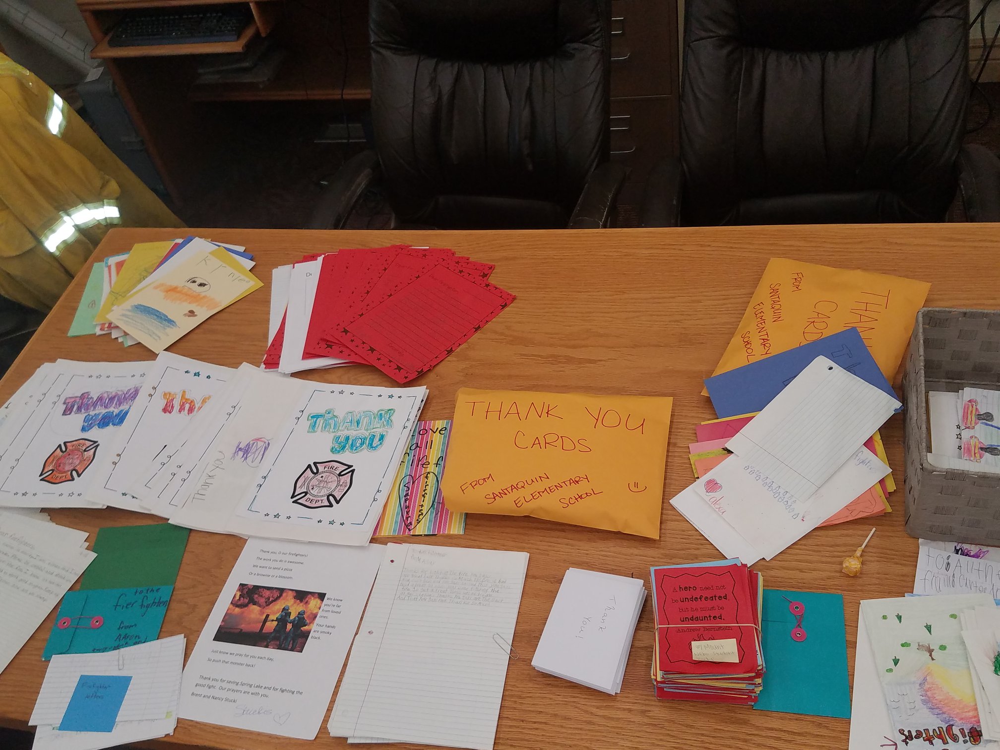 Make Your Week: Firefighters receive thank-you notes for hard work battling wildfires