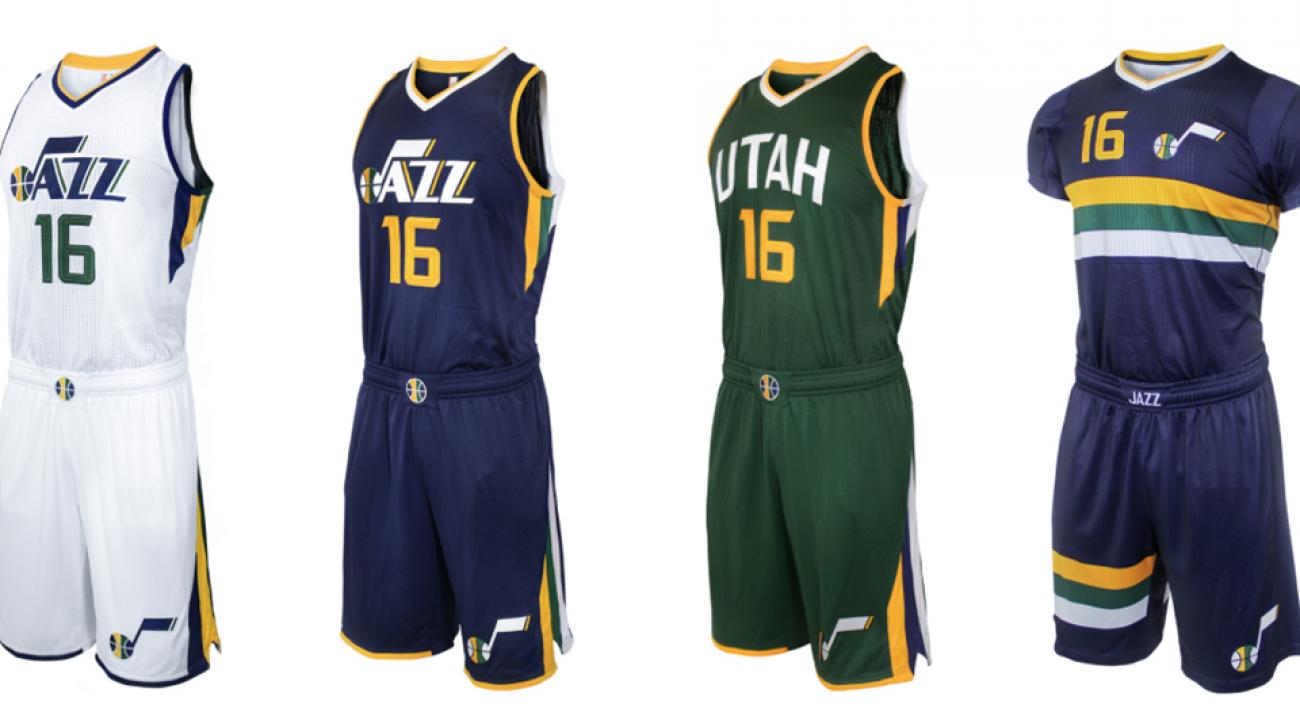 New jerseys for 2016-17 season (Photo: Utah Jazz)