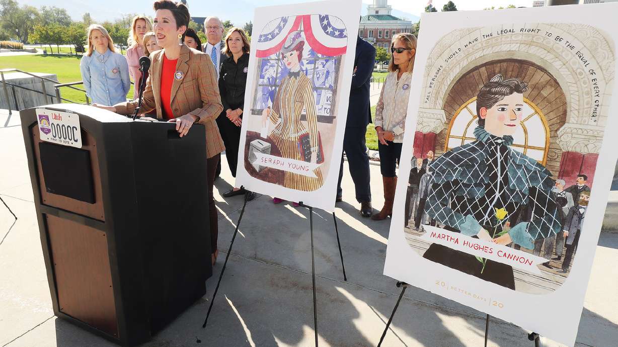 New Utah license plates celebrating Utah women's suffrage now available