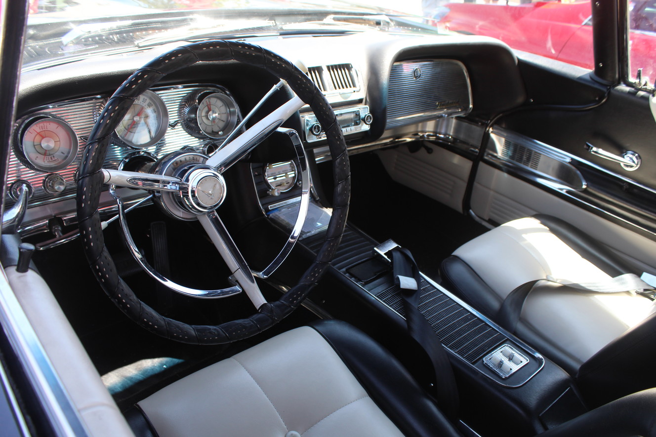 Interior of Tom Westre's 1960 Ford Thunderbird, restored by builder Bob Riggs, of Nibley. (Photo: Brian Champagne)