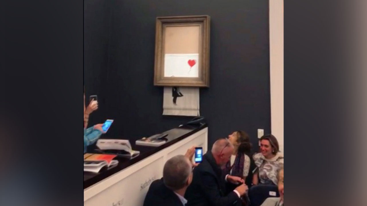 Sale on for Banksy painting that self-destructed at auction