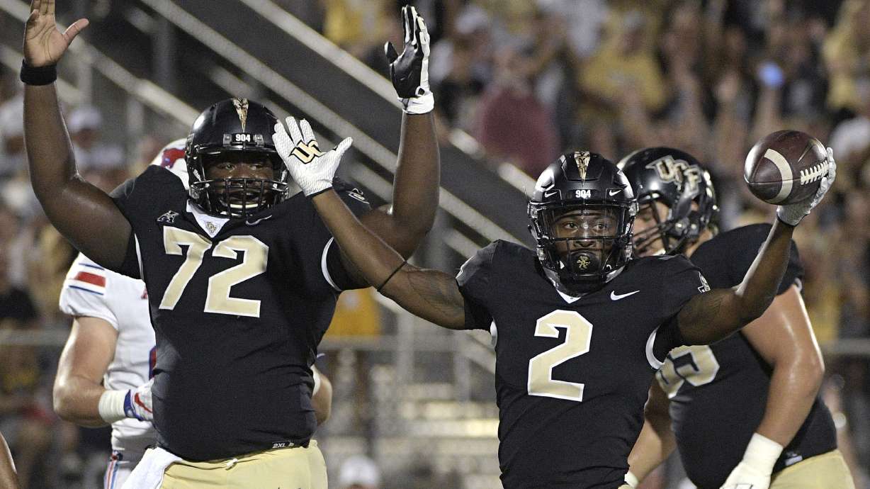 Milton, No. 12 UCF beats SMU 48-20 for 18th straight win