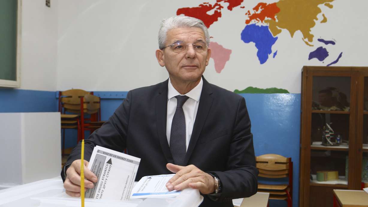 The Latest: Partial tally has nationalist Bosnian Serb ahead