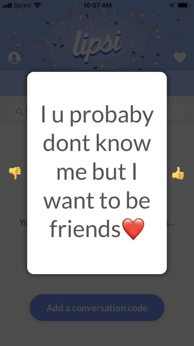 Messages like this one are fairly common on Lipsi. (Photo: Carrie Rogers-Whitehead)