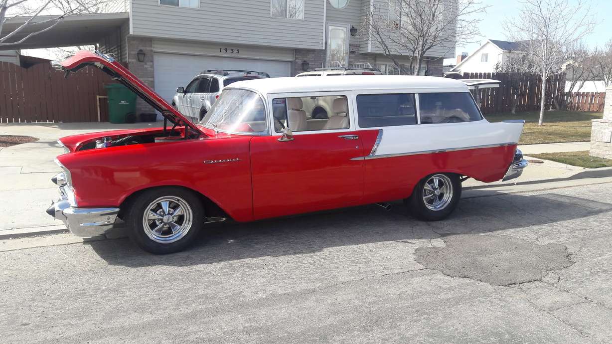 Layton man's '57 Chevy 150 Wagon is a marvel-worthy rebuild
