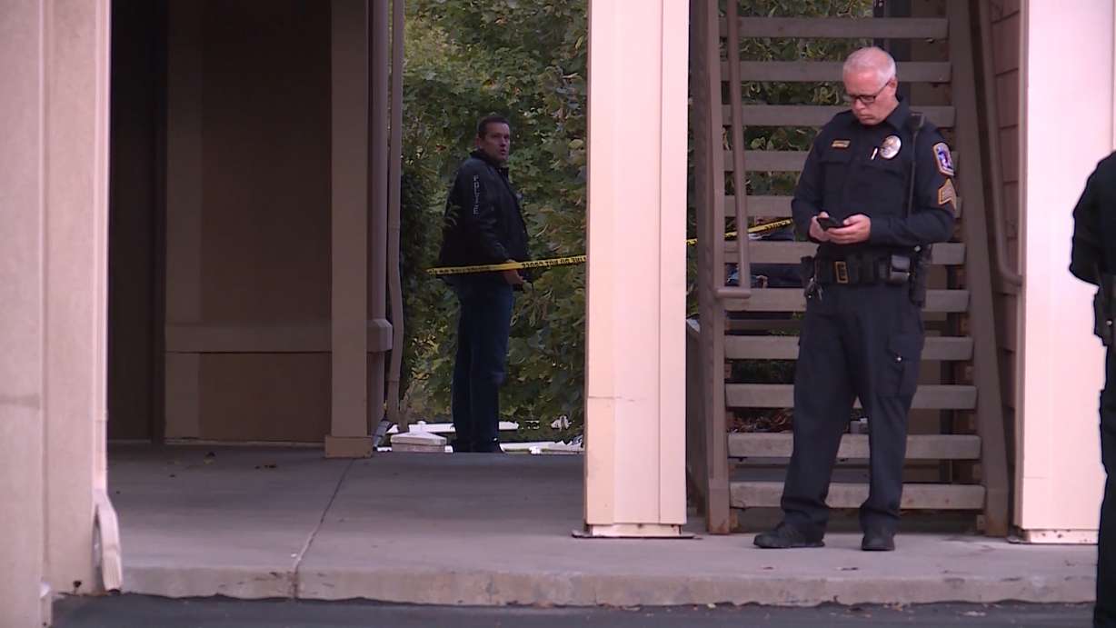West Jordan police investigate after an officer-involved shooting on Thursday, Oct. 11, 2018. (Photo: KSL TV)