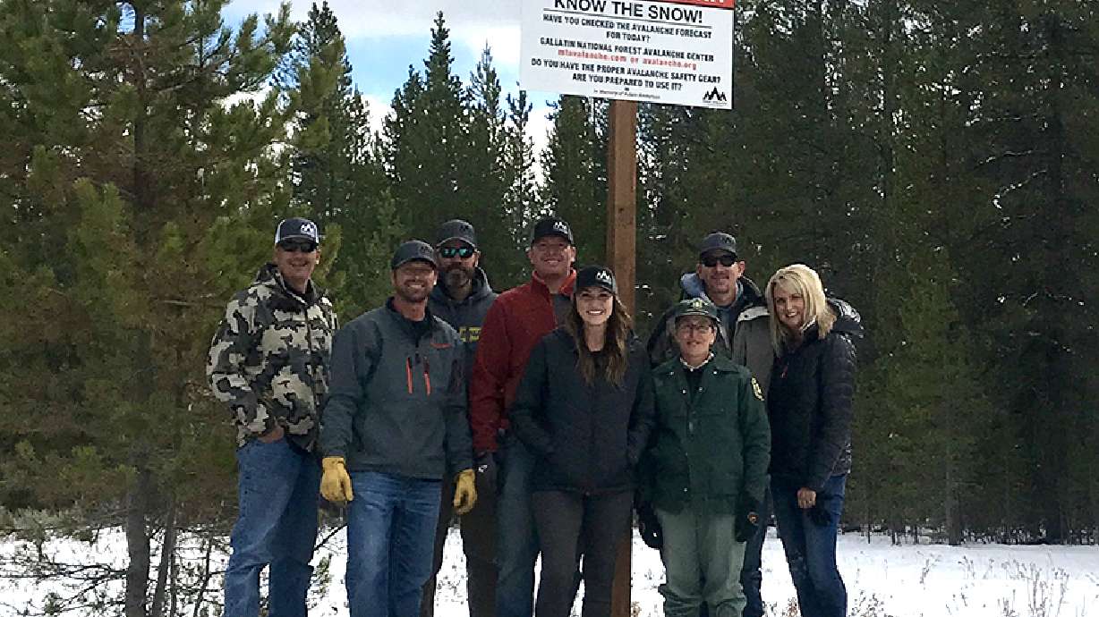 'I miss Adam so much it’s painful': Young mother who lost husband in avalanche installs warning signs in his memory