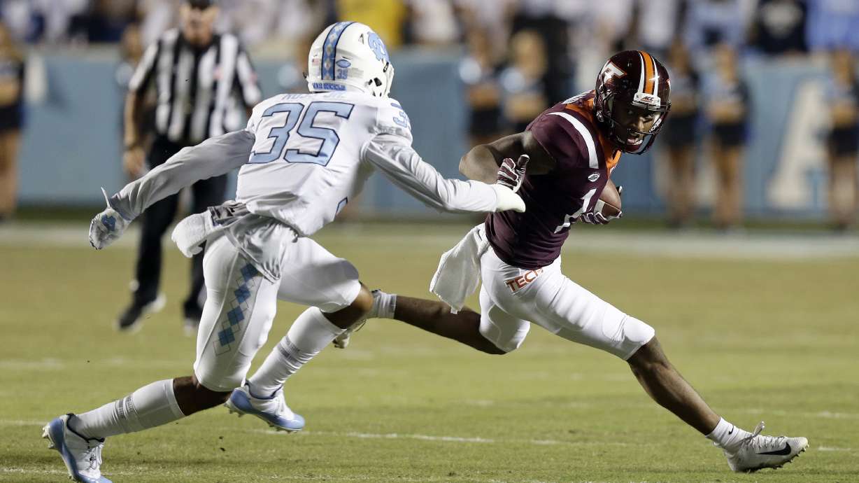 Virginia Tech rallies to beat North Carolina 22-19