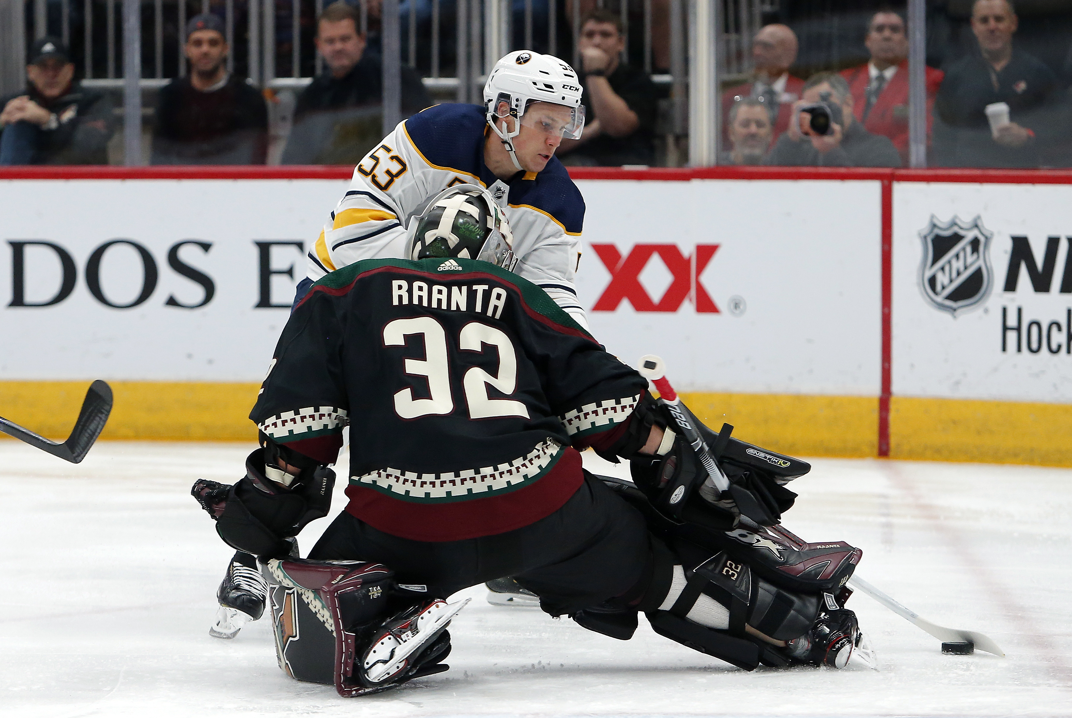 Top pick Dahlin scores first goal, Sabres beat Coyotes 3-0