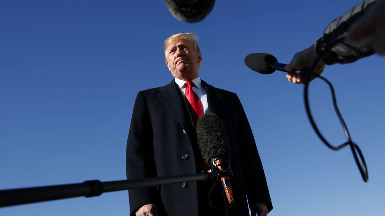 Trump says without evidence that Dems are behind 'caravan'