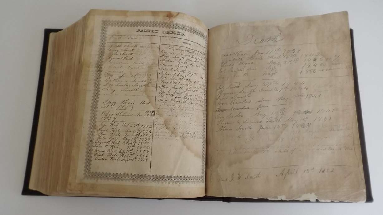 Group that reunites families with long-lost Bibles to host open house featuring Joseph Smith family Bible