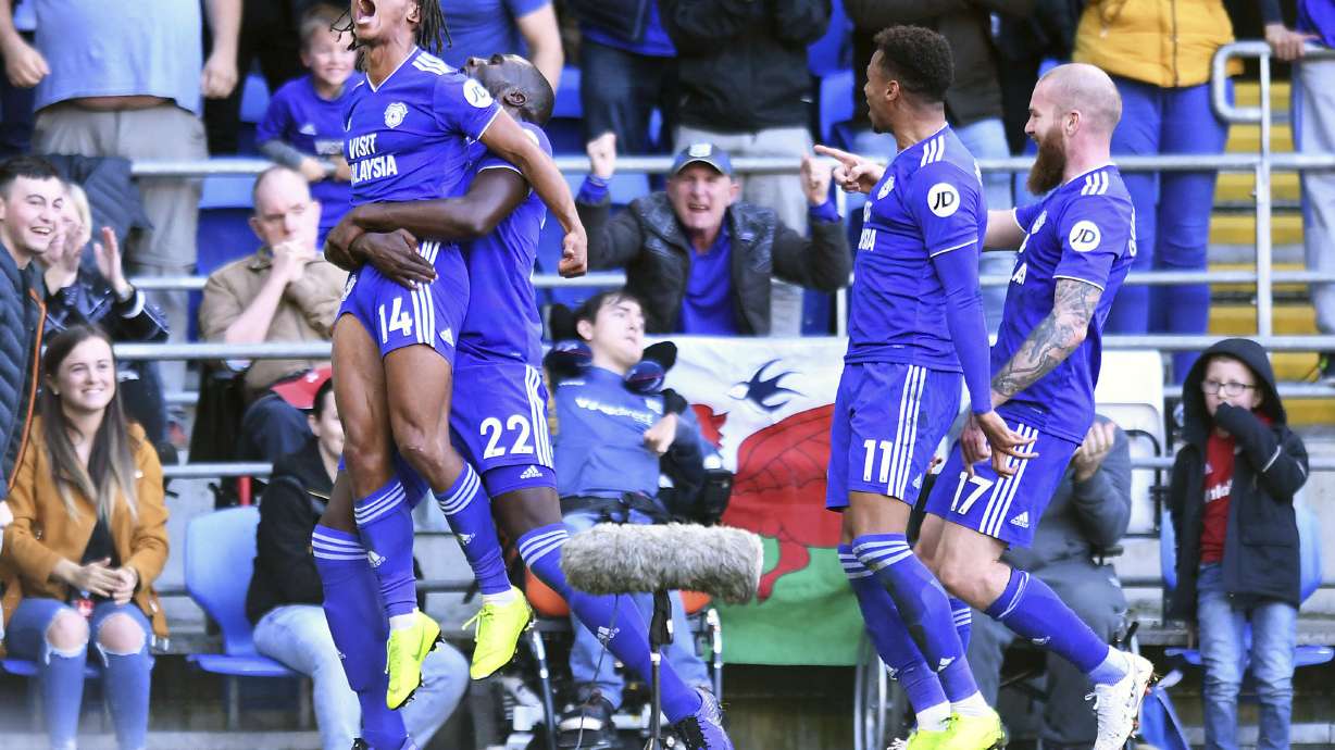 Cardiff beats Fulham 4-2 for first EPL win, moves off bottom