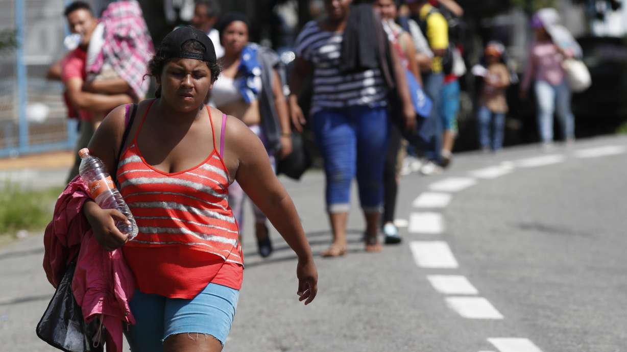 The Latest: Caravan leader denies any terrorists