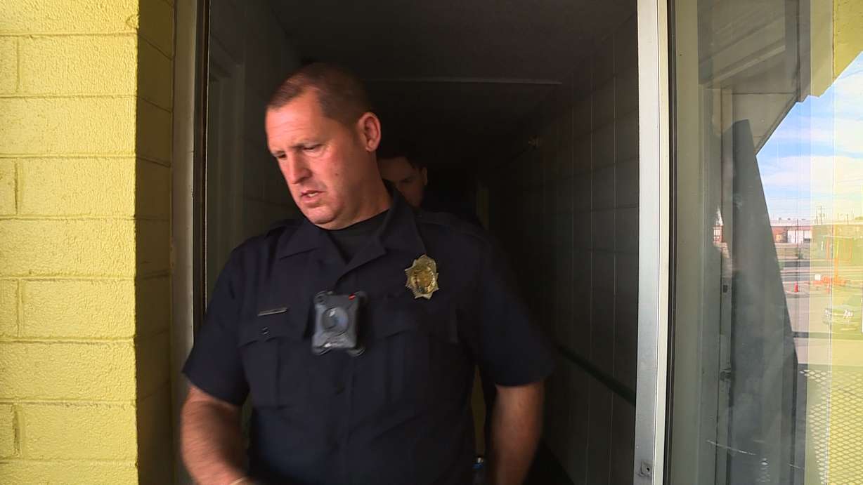 Denver’s Motel Task Force inspects the Western Motor Inn on Sept. 27, 2018. Photo: KSL TV