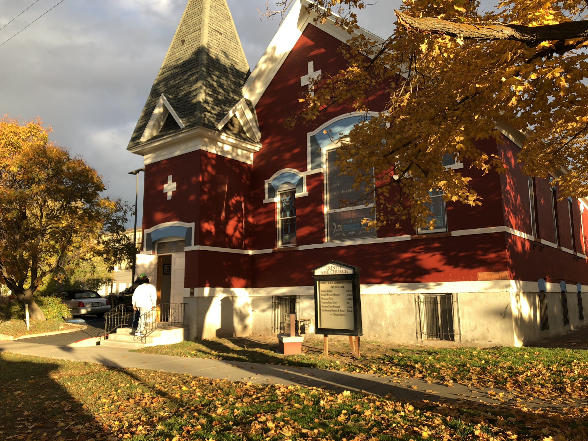 Salt Lake police received a tip that Rowland was near the historic Trinity African Methodist Episcopal Church at 239 E. Martin Luther King Jr. Blvd. early Tuesday morning. When they arrived, the found Rowland dead from a self-inflicted gunshot wound. Photo: Shara Park, KSL TV)