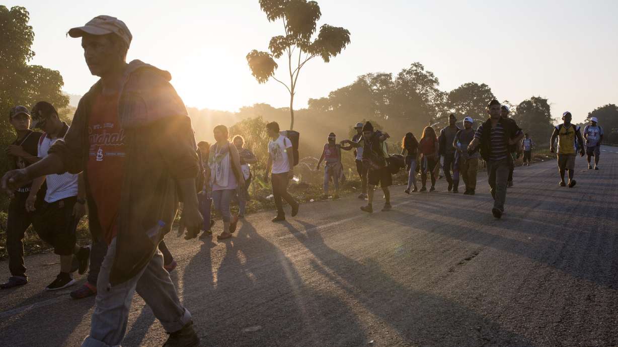 In migrant caravan, weary parents cite kids as motivation