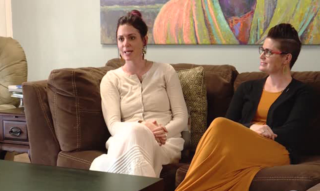 Ashley Haws and Adrienne Braun. Photo: Tanner Siegworth, KSL TV