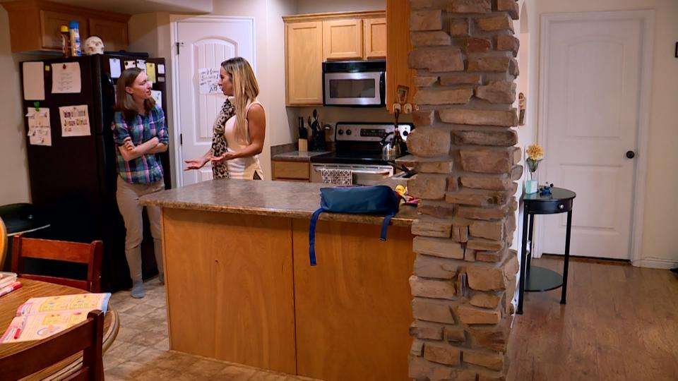 Katrina Di Fini and the realtor. Photo: KSL TV