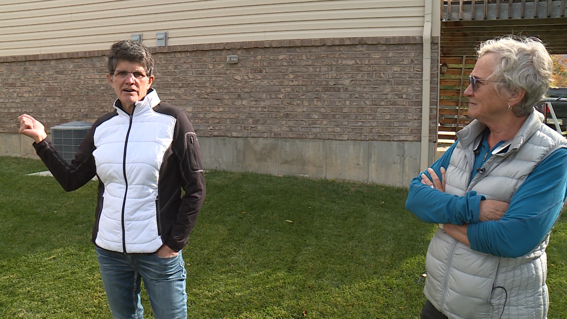 Ann Maruri and Chris Calver responded right away when someone shot a dog in Ogden Sunday, Oct. 28, 2018. .Photo: KSL TV