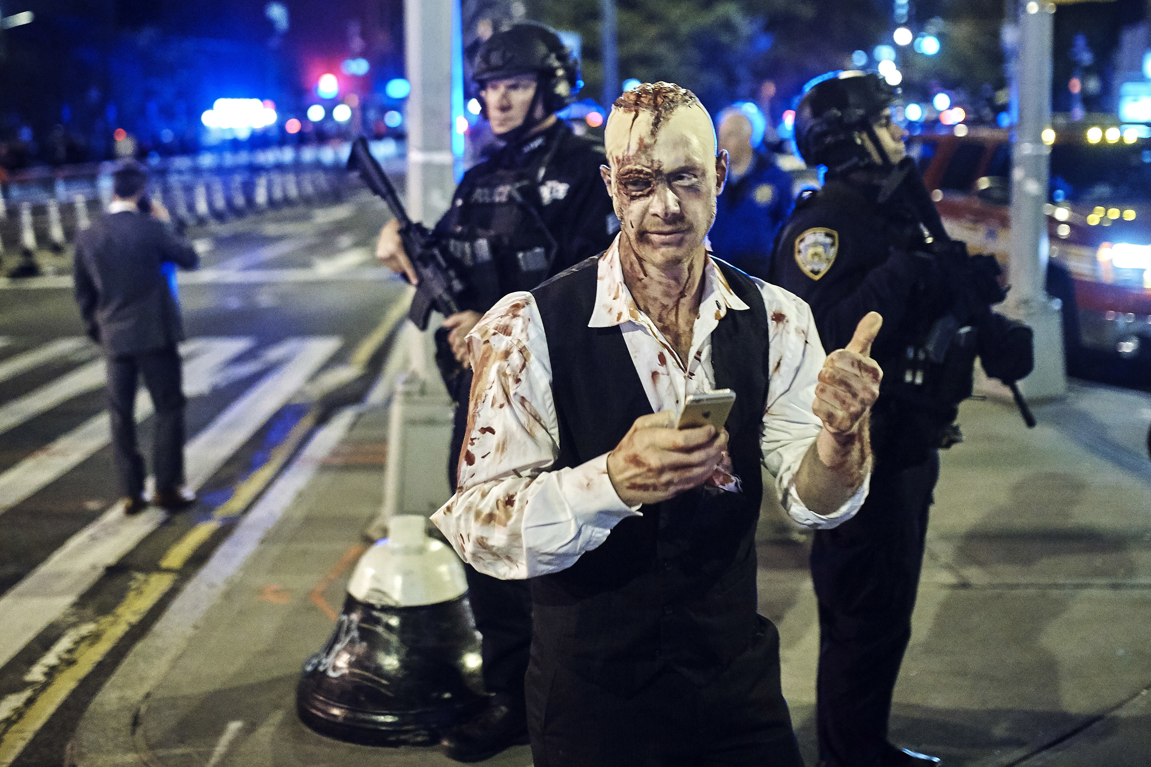 The Latest: Costumed revelers kick off NYC Halloween parade