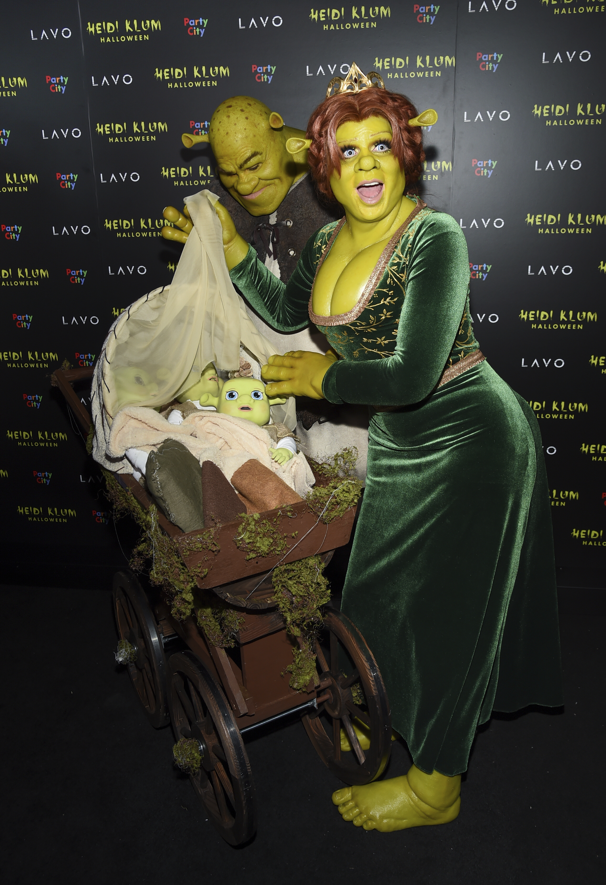 Heidi Klum channels 'Shrek' character for Halloween